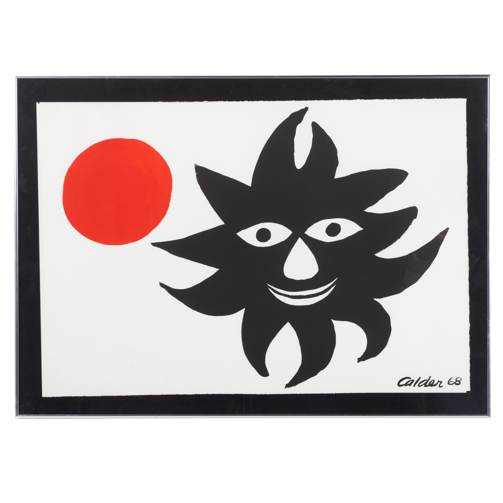 Appraisal: ALEXANDER CALDER RED SUN LITHOGRAPH American - Lithograph in colors