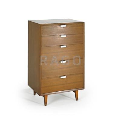 Appraisal: GEORGE NELSON HERMAN MLLER Dresser Zeeland MI s Walnut and