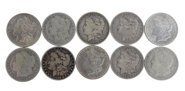 Appraisal: lot of U S Morgan silver dollars 'O' 'O' 'O'