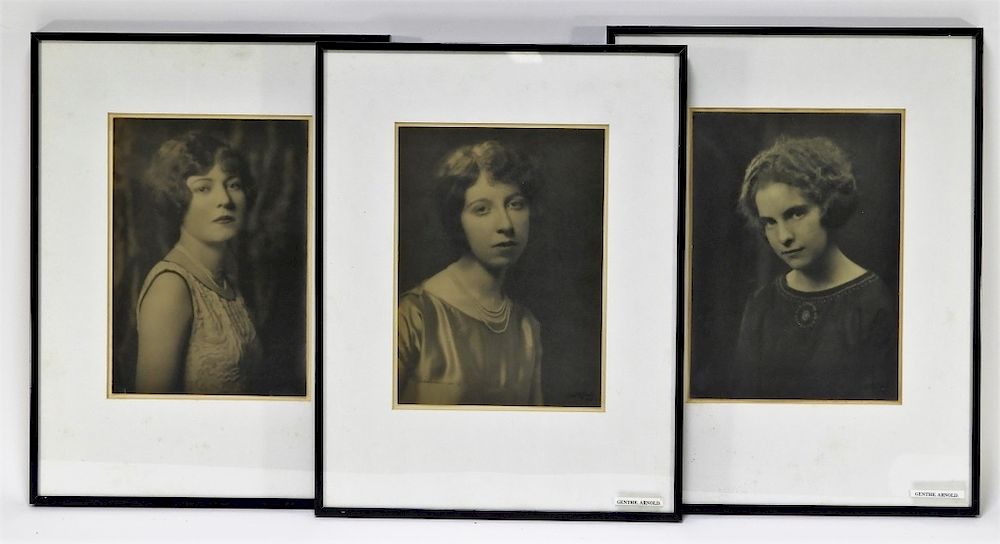 Appraisal: Arnold Genthe Portrait Photographs of Woman Arnold Genthe Germany New