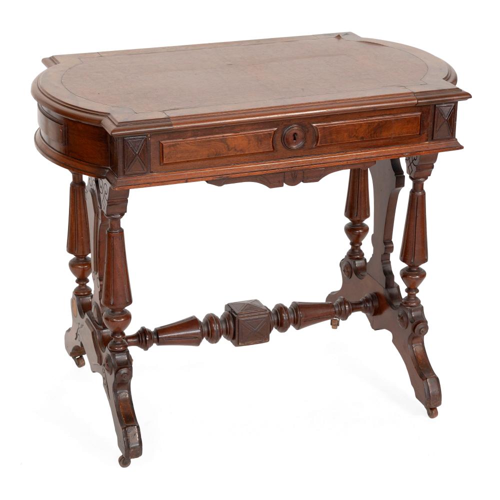 Appraisal: EASTLAKE VICTORIAN ONE-DRAWER TABLE LATE TH CENTURY HEIGHT WIDTH DEPTH