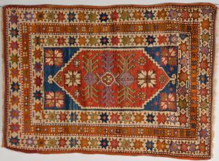 Appraisal: Bergamo Turkish area rug circa Bergamo Turkish area rug x