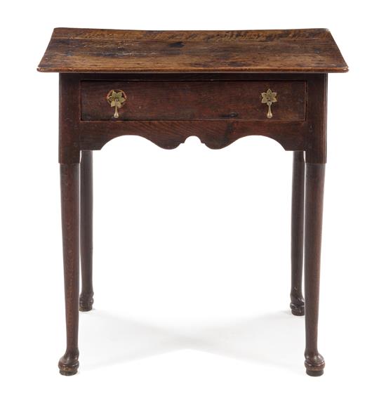 Appraisal: Sale Lot A George I Oak Table early th century