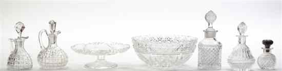 Appraisal: A Collection of Cut Glass Articles comprising three bowls four