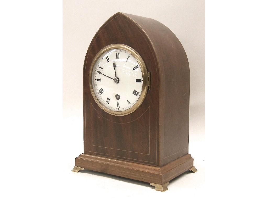 Appraisal: Good giant brass double fusee lantern clock the chapter ring