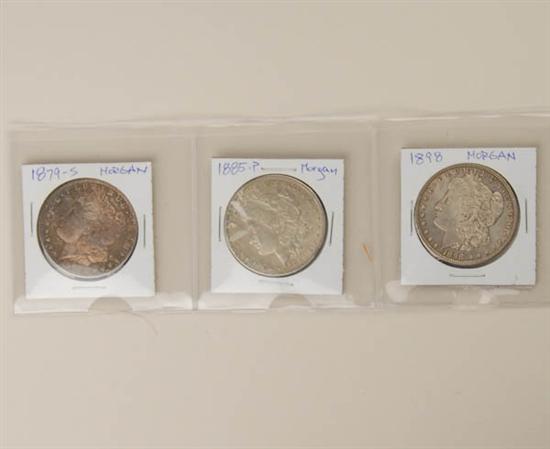 Appraisal: Morgan Silver Dollars -S -P -P