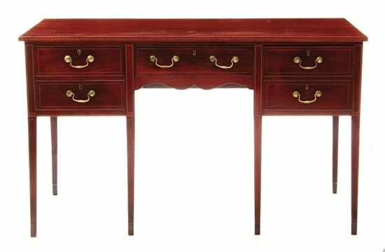 Appraisal: Southern inlaid mahogany sideboard Maryland late th century rectangular top