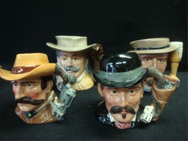 Appraisal: ROYAL DOULTON Wild West Tobies- Hickok Buffalo Bill Earp and