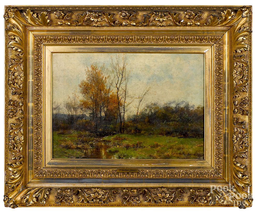 Appraisal: Hugh Bolton Jones oil on canvas landscape Hugh Bolton Jones