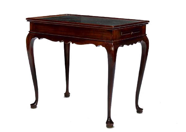 Appraisal: A Queen Anne style tea table height width in depth