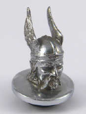 Appraisal: A chromium plated Viking head s Rover car radiator mascot