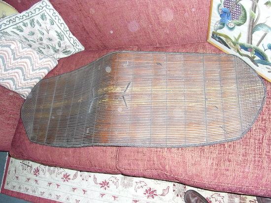 Appraisal: A LARGE TRIBAL HAND HELD SHIELD of oval form with