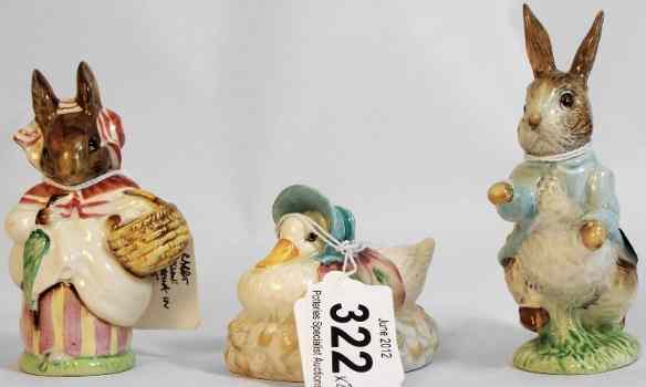 Appraisal: Beswick Beatrix Potter Figures Peter Rabbit Jemima Puddleduck made a