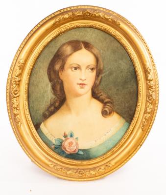 Appraisal: Catherine B Gulley fl - Portrait of a Young Woman