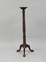 Appraisal: Carved Wood Plant Stand circa late th early th Century