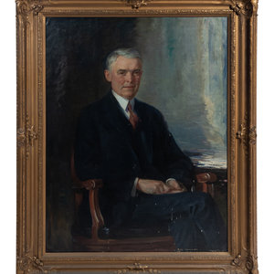 Appraisal: Wayman Adams American - Portrait of Frank P Manley c