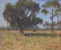 Appraisal: Pauline Wright Nichols American - Untitled southern landscape with trees