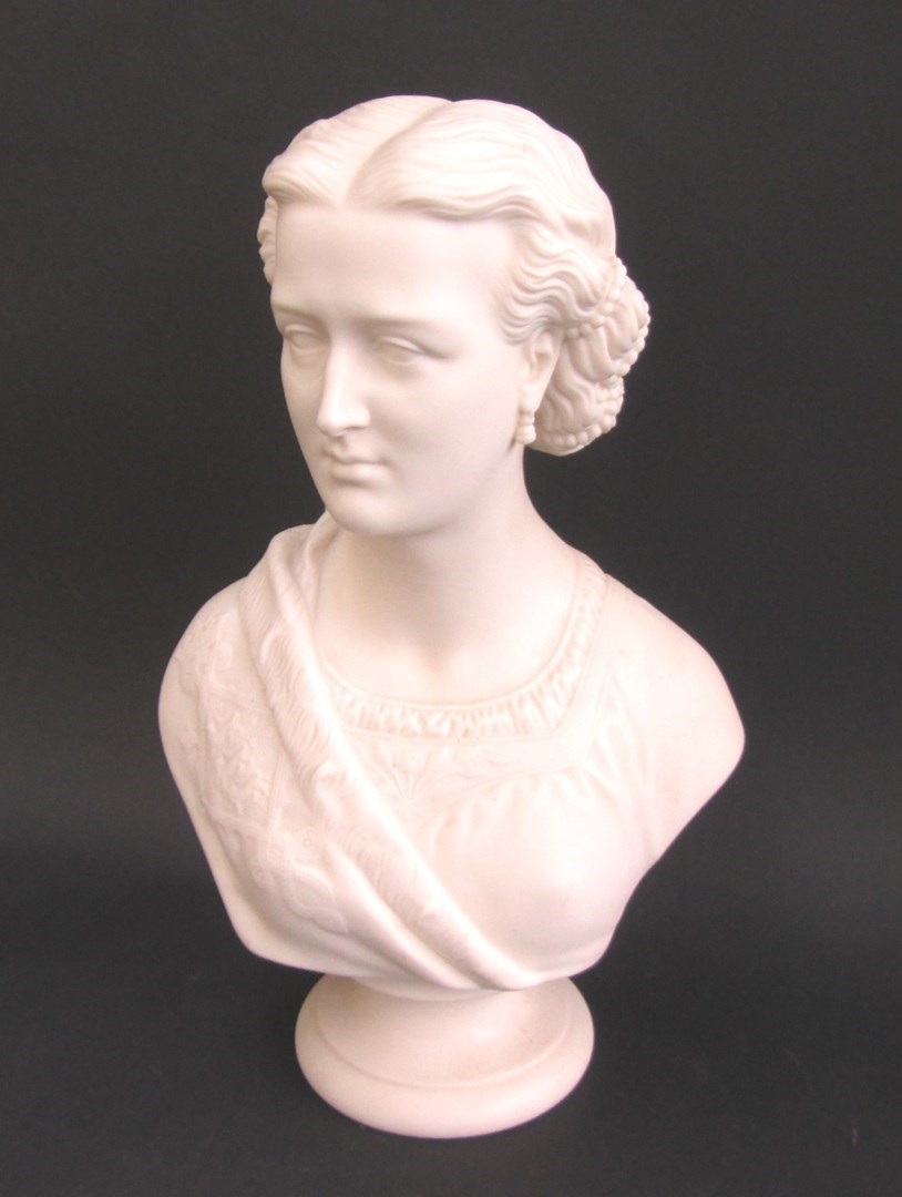 Appraisal: A Copeland parian bust of 'Princess Alexandra' the first version