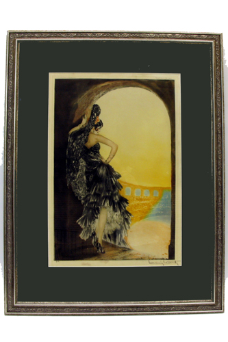 Appraisal: LOUIS ICART ETCHING AND AQUATINT New York N Y -