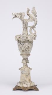 Appraisal: th c Continental marble ewer h Late th century Continental