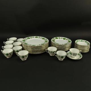 Appraisal: Forty Seven Pieces Crown Staffordshire Ivy Partial Dinnerware Set Includes