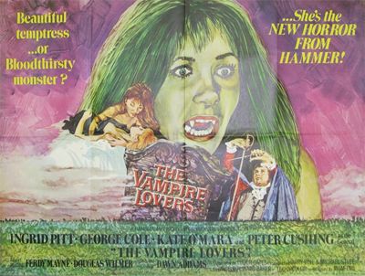 Appraisal: The Vampire Lovers' a Hammer British quad film poster printed