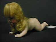 Appraisal: ALL BISQUE KESTNER CRAWLER Beautifully painted featured original wigs Size