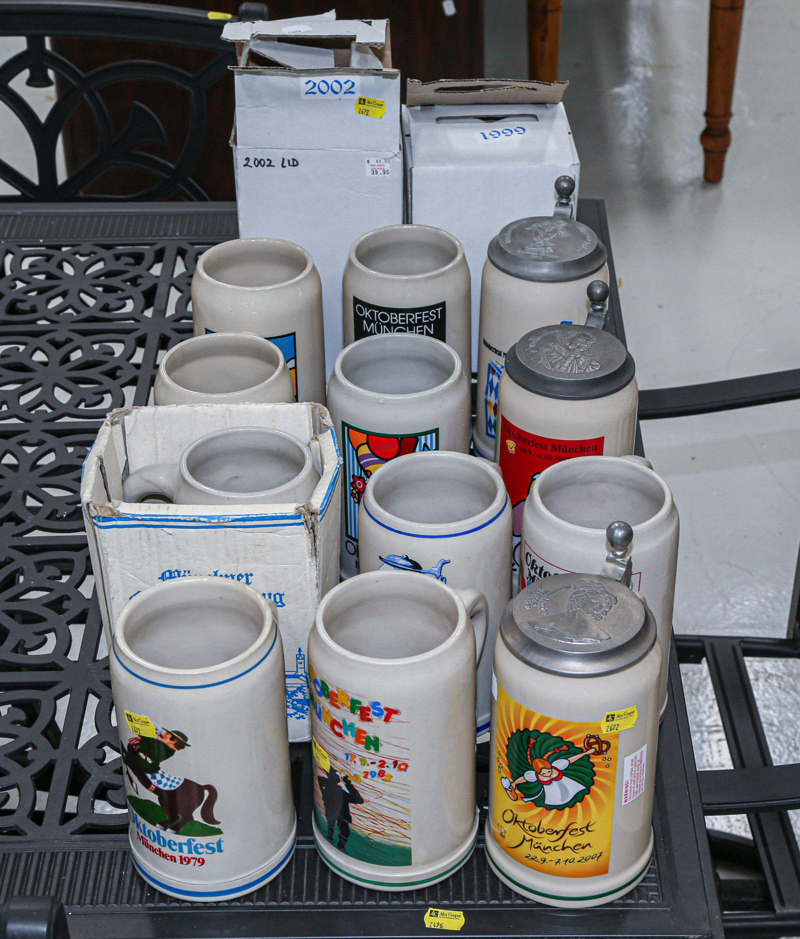 Appraisal: GROUP OF OKTOBERFEST STEINS From the s - s two