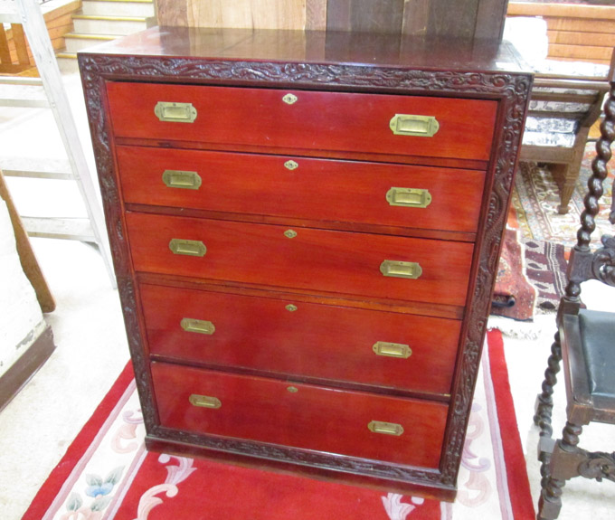 Appraisal: JAPANESE EXPORT CHEST OF DRAWERS comprised of two stacking sections