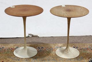 Appraisal: Pair of Mid-Century Modern Tulip occasional tables attributed to Eero