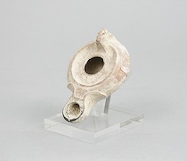 Appraisal: A Clay Oil Lamp circa th Century A D Boat