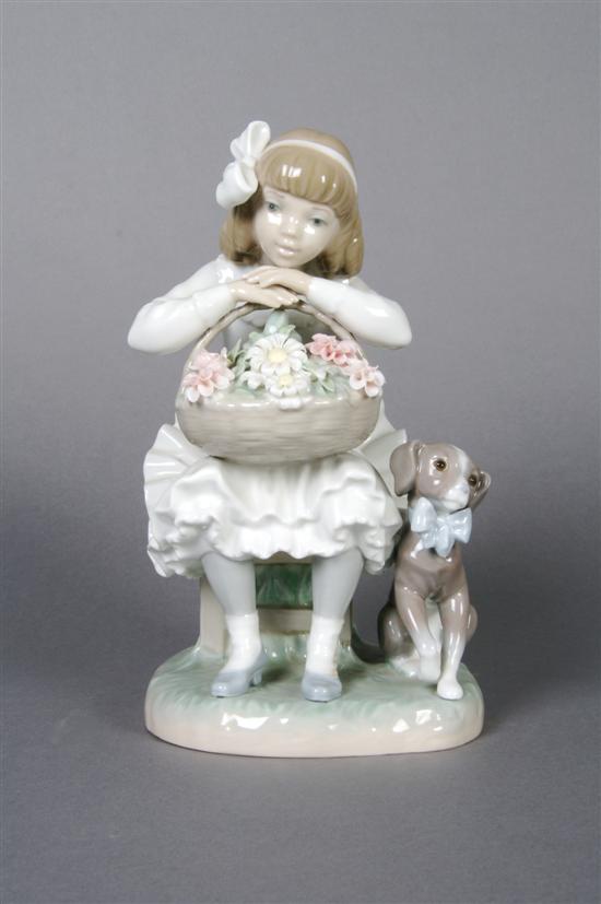 Appraisal: A Lladro Figural Group Height inches