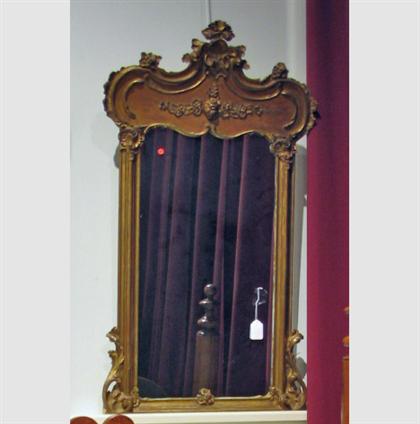 Appraisal: Victorian gilt and gesso wall mirror second half th c