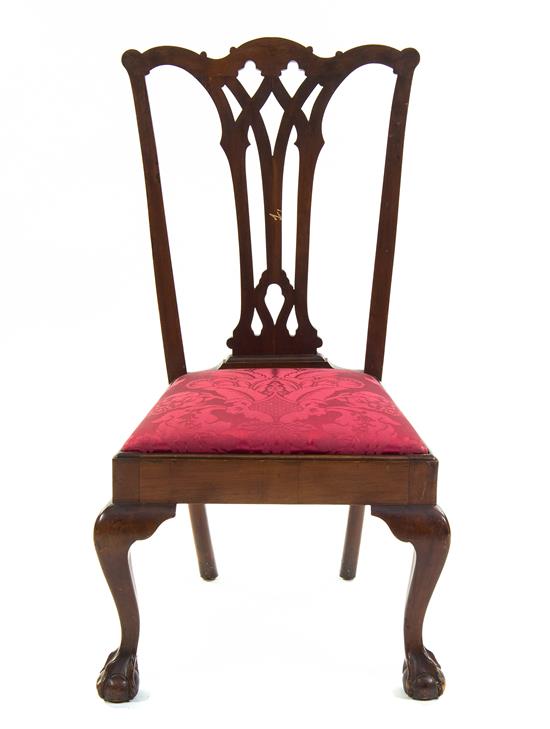 Appraisal: Sale Lot A Chippendale Style Mahogany Side Chair having a