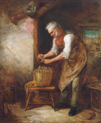 Appraisal: ALEXANDER LEGGETT fl - Feeding the Pet Birds oil on