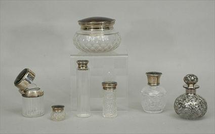 Appraisal: Misc Group of Silver and Tortoiseshell Dressing Table Articles together