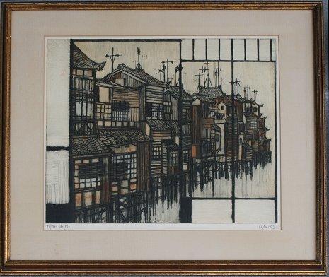 Appraisal: EGLAU Otto German - ''Kyoto'' Etching sight size '' x