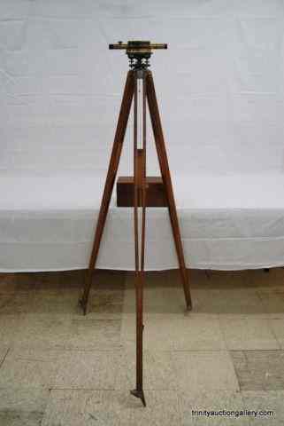 Appraisal: Vintage Bostrom Survey Transit Tripod w CaseManufactured by Bostron -