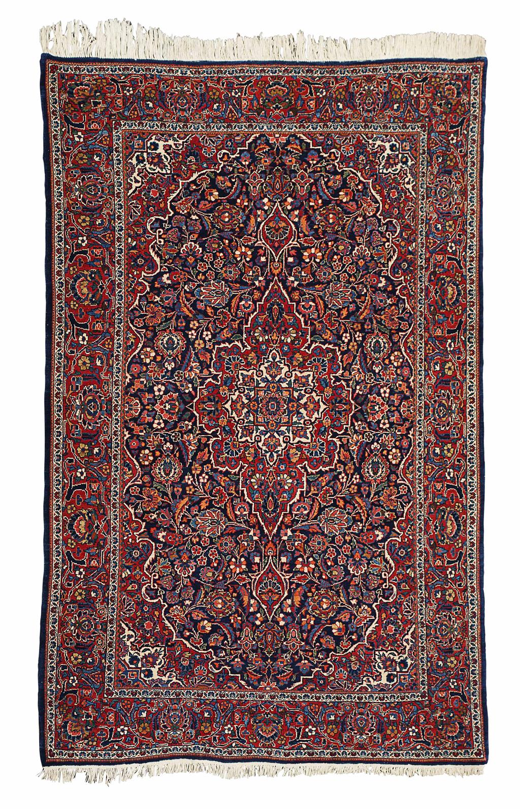 Appraisal: KASHAN RUG CENTRAL PERSIA EARLY TH CENTURY the indigo field