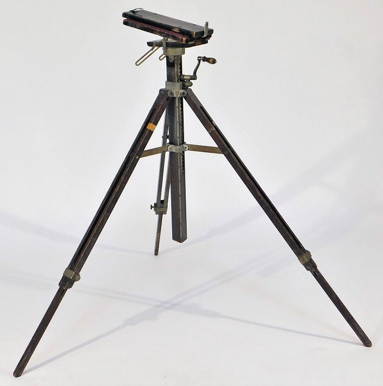 Appraisal: Ansco Tripod Ansco wood and metal large format tripod circa