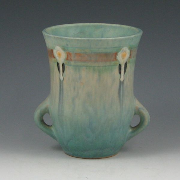 Appraisal: Roseville Montacello - vase in blue with excellent mold Marked