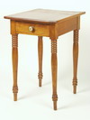 Appraisal: LAMP TABLE - One drawer country Sheraton period birch lamp