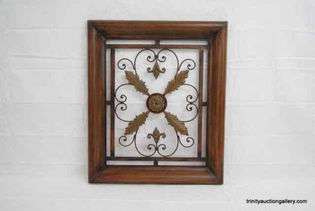 Appraisal: Metal Bent Iron Wall Plaque This is a very nice