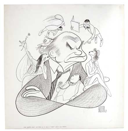 Appraisal: AL HIRSCHFELD Jack Warden Pen and ink on illustration board