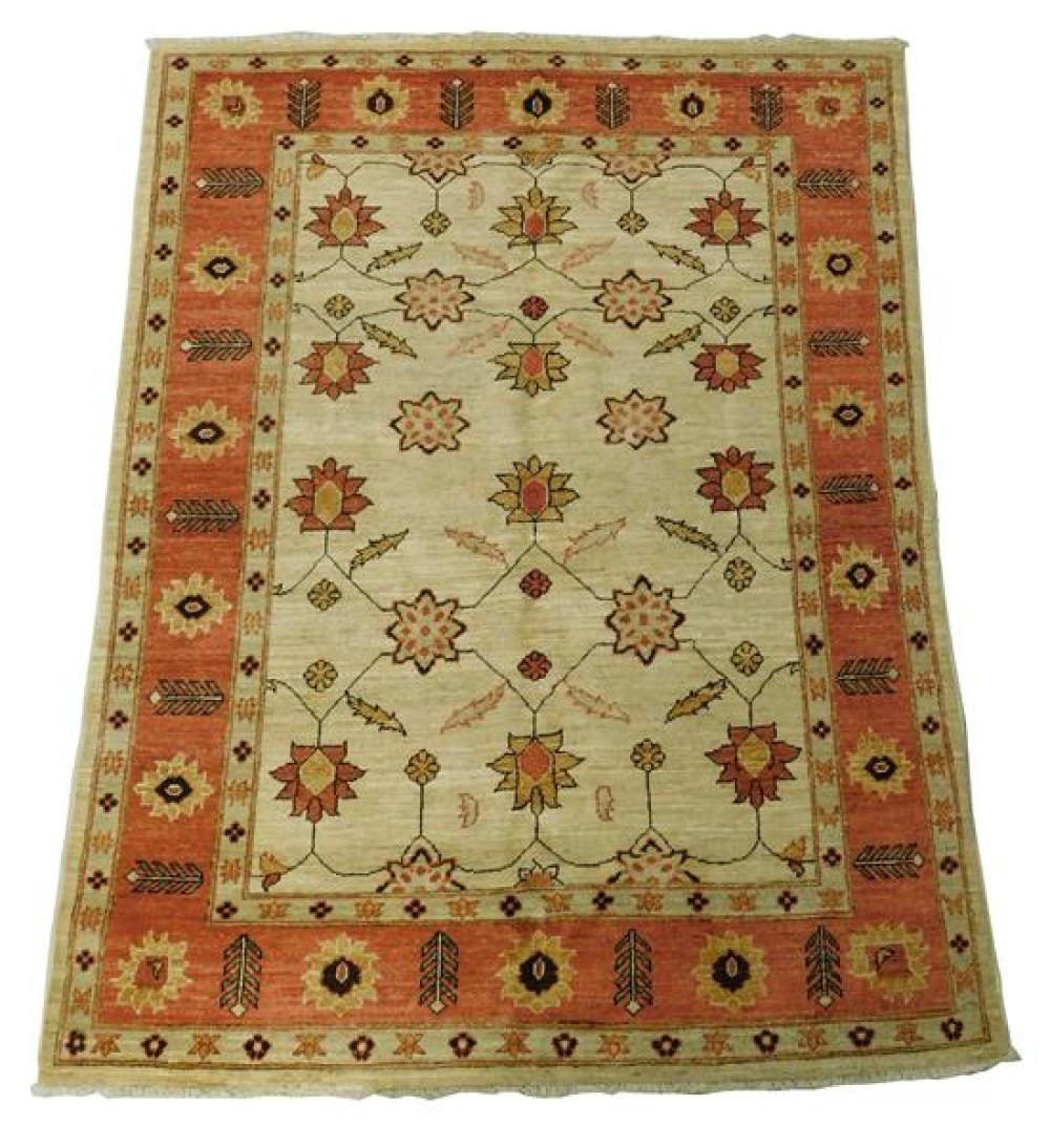 Appraisal: RUG Peshawar Mahal ' x ' hand-made wool on cotton