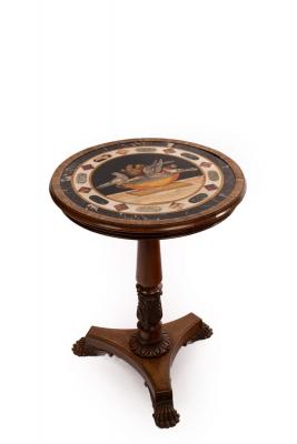 Appraisal: A Regency specimen marble table top on a rosewood frame