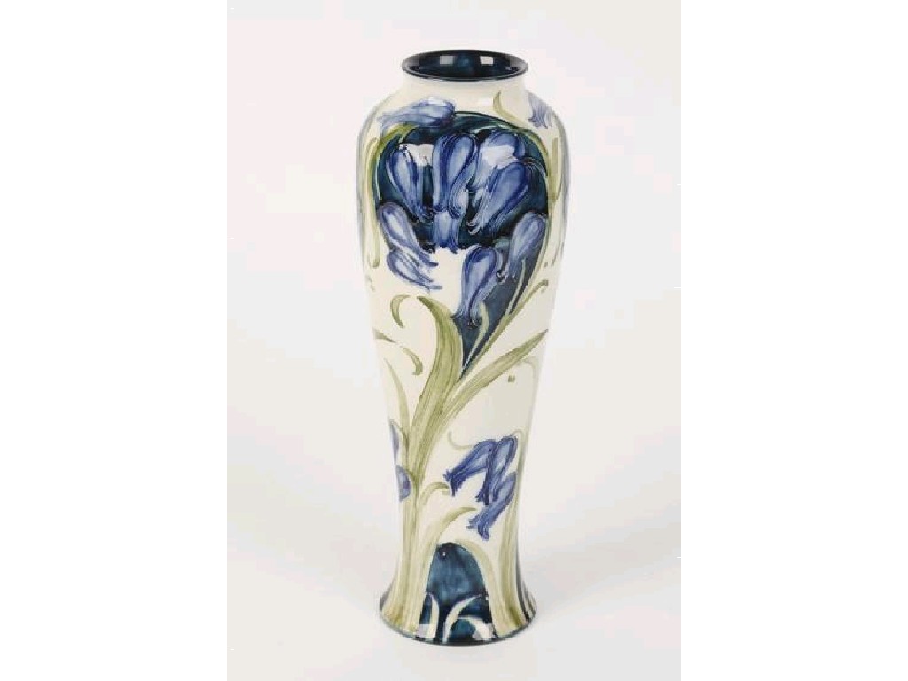 Appraisal: A TALL FLORIAN WARE VASE with narrow neck and tapering