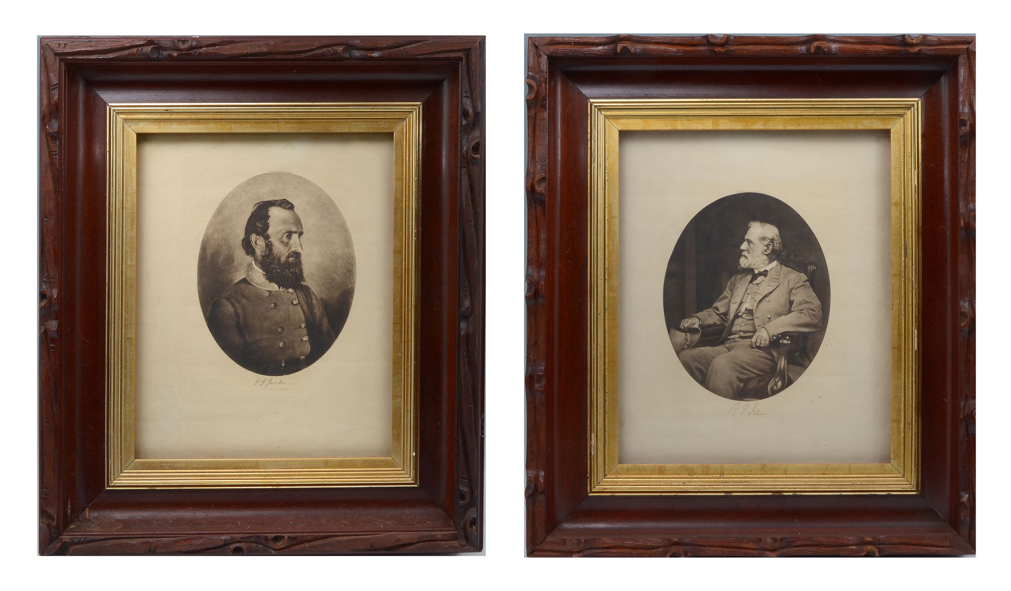 Appraisal: TWO PIECE CIVIL WAR PRINT LOT TO INCLUDE Photogravure of