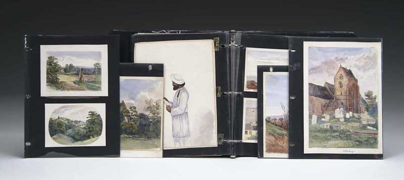 Appraisal: UNSIGNED English th Century COLLECTION OF ENGLISH WATERCOLORS The watercolors