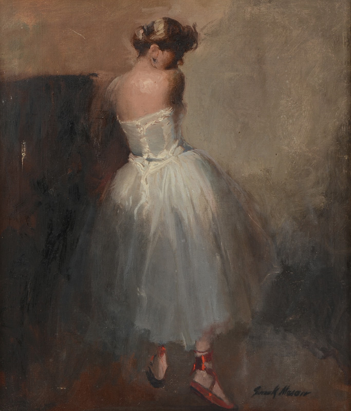 Appraisal: MASON Frank American - Young Ballerina Oil Canvas '' x